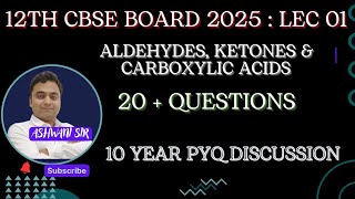 ALDEHYDES amp KETONES CBSE BOARD PREVIOUS YEAR QUESTIONS DISCUSSION  ALDEHYDE KETONES CHEMISTRY [upl. by Akiemat388]