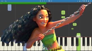 How to play We Know The Way  EASY Piano Tutorial  Moana Soundtrack [upl. by Anawd311]