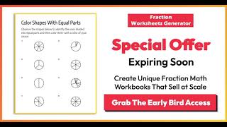 Fraction Worksheets Generator [upl. by Simmie289]