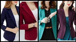 exclusive collection of formal blazer design for working women 202223beautiful Blazer design [upl. by Atselec]