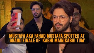 Mustafa aka Fahad Mustafa spotted at grand finale of Kabhi Main Kabhi Tum in Karachi cinema [upl. by Golter]