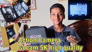 Action Camera Gocam 5K high quality [upl. by Tombaugh]