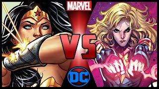 Wonder Woman VS Captain Marvel DC VS MARVEL [upl. by Vanessa]