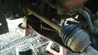 How to replace a driveshaft Front wheel drive cars [upl. by Nonnerb]