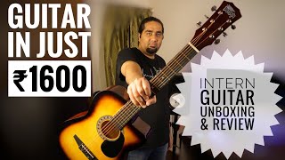 Intern Acoustic Guitar Unboxing Review And Sound Test  Is it really worth the price [upl. by Tatiania]