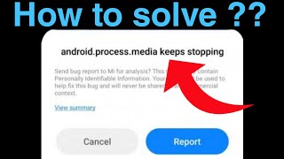 Android Process Media Keeps Stopping Fix  Unfortunately Android Process media has Stopped [upl. by Enilatan]