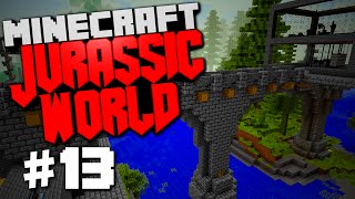 Jurassic World  Minecraft Rexxit Modpack 13 quotMob Farm Crusher Build Naming Dinosquot [upl. by Stoat]