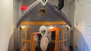 Gemmy Halloween Inflatable Rotating Haunted house [upl. by Mowbray]