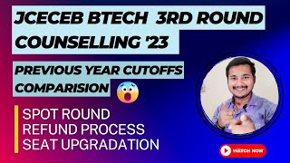 JCECEB Btech Counselling 2023 3rd Round Cutoffs of jceceb btech counselling3rd round choice fill [upl. by Onitsirc]