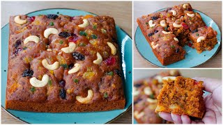 Christmas Special Plum Cake Recipe  Eggless amp Without Oven Plum Cake  Tstove [upl. by Yur]