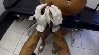 Microdermal Piercing Body Piercing By Crea ZEdge Tattoo amp Body Piericng Sarasota FL [upl. by Arrekahs]