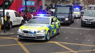 RARE London Police Escorting a Cat A Prison Convoy [upl. by Katrinka642]