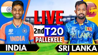 India vs Sri Lanka 2nd T20  Live Cricket Match Today  IND vs SL Live Match Today  SL Batting [upl. by Llenrrad]