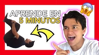 Como hacer un MORTAL ATRÁS en 5 MINUTOS muy FÁCIL [upl. by Rudwik]