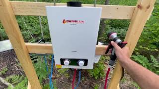 Camplux Pro Shower Review  Camping Shower [upl. by Lleder610]