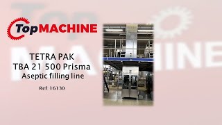 TETRA PAK TBA 21 500 Prisma Aseptic filling line used [upl. by Aisat]