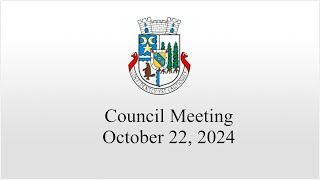 Council Meeting  October 22 2024 [upl. by Ullman463]