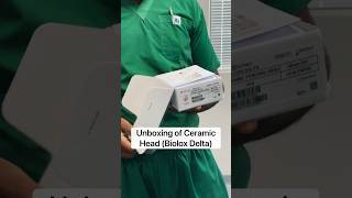 UNBOXING ceramic head of Hip Replacement totalhipreplacementsurgery asmr sounds [upl. by Lasyrc]