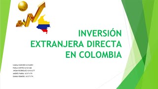 Inversión Extranjera Directa en Colombia [upl. by Illom]