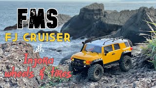 FMS 118th Toyota FJ Cruiser with Injora brass wheels amp Swamp Stomper tires [upl. by Lea588]