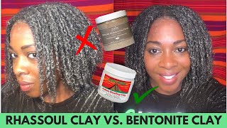 Rhassoul Clay vs Bentonite Clay for Natural Hair How to Grow Healthy Hair Fast [upl. by Kamp572]