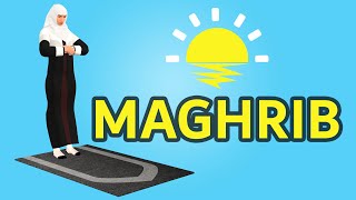 How to pray Maghrib for woman beginners  with Subtitle [upl. by Zacks]