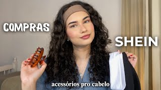 Compras da SHEIN 🤍 acessórios pro cabelo faixas prendedores presilhas [upl. by Calley]