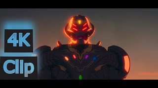 Ultron Vision Destroying All Planet Scene 4K Clip [upl. by Ermine]