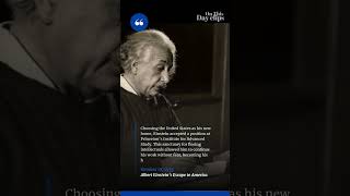 On This Day October 17 1933 Albert Einstein’s Escape to America [upl. by Tillinger]