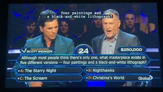 John Stamos amp Dave Coulier’s 250000 question  Who Wants To Be A Millionaire 2024 72424 [upl. by Nomit]