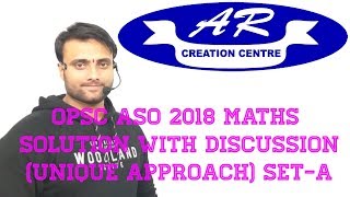 ASO 201819 MATHS ANSWER KEY WITH DISCUSSION ByALEX SIR opsc aso ASOANSWERKEY20012019 [upl. by Helfand]