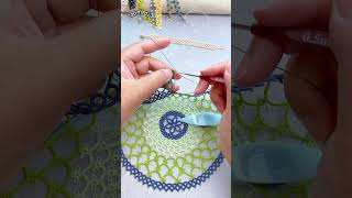 shuttle tatting lace tutorial 손으로 하는 태팅 handmade diy tatting shorts [upl. by Joy]