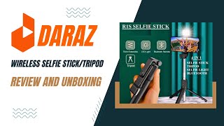 Wireless Selfie StickTripod Review and Unboxing  Bought from Daraz  honest review  AurumLuna [upl. by Myrta262]