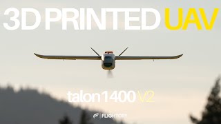 Flying a 3D Printed Fixed Wing Drone  Talon 1400 V2 [upl. by Etnoled727]