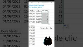 Excel  calculer les jours de congès [upl. by Malha256]