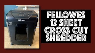 Fellowes 12C15 12 Sheet Cross Cut Paper Shredder Review [upl. by Aitenev]