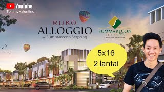 RUKO ALLOGGIO Summarecon Serpong at Scientia Garden Harga Rp 29M [upl. by Lodhia120]