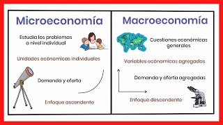 MACROECONOMÍA y MICROECONOMÍA  Diferencias y relación [upl. by Lihcox]