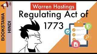 Warren Hastings 1772 to 1785 in Hindi  Regulating Act of 1773  Governor Generals and work Part 1 [upl. by Adnahsar]