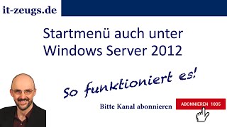 Startmenü auch unter Windows Server 2012  mit Classic Shell [upl. by Davenport751]