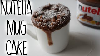 NUTELLA MUG CAKE RECIPE [upl. by Sada656]