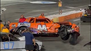 Riverhead Raceway Street Stock Crash [upl. by Amikahs185]