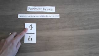 Forlænge og forkorte brøker [upl. by Gnivre]