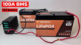 BMS Battery 100A 12V inverter How to upgrade powerful lithium battery [upl. by Ardnovahs]