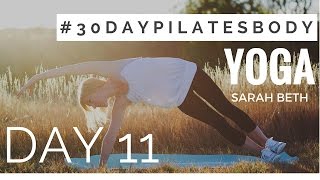 30Day Pilates Body Challenge Day 11  Yoga with Sarah Beth [upl. by Coffee]