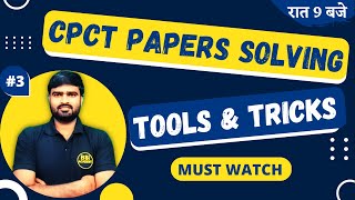 CPCT PAPERS Solving Tools amp Tricks  CPCT 02 March 2023 Paper Solution  CPCT Old Papers Solution [upl. by Adnim]