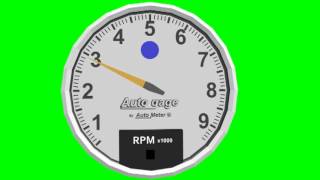 rev counter speedometer  green screen effects  free use [upl. by O'Callaghan]