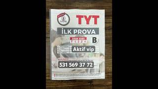 20 EYLÜL 2024 YKS ÖZDEBİR TÜRKİYE GENELİ T1224 TYT İLK PROVA özdebir cevapanahtarı tyt türkiye [upl. by Andrien]