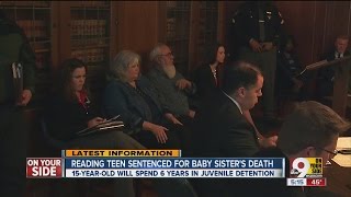 Teen sentenced for baby sisters death [upl. by Ainud744]