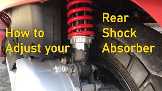 How to Adjust your Rear Shock Absorber [upl. by Ime]